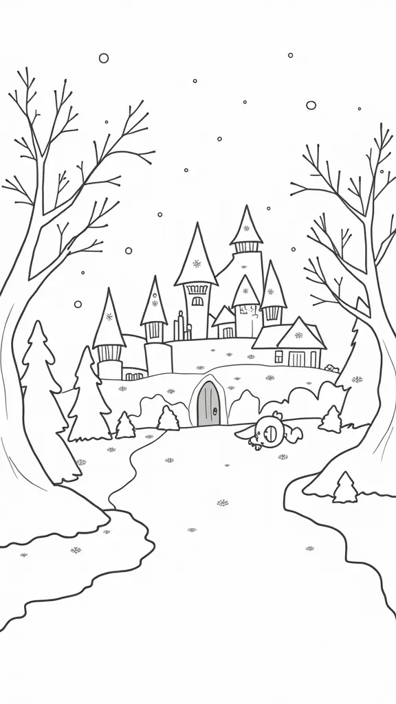 frozen coloring page free